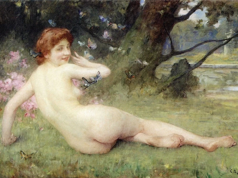 1860-Charles Amable Lenoir - Primavera